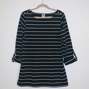 Anne Klein Fitted Striped Dress
